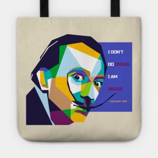 Salvador Dali and best quotes in WPAP Tote