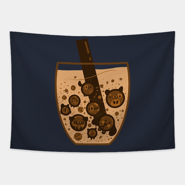 Milk Tea Galaxy Tapestry by Fluffymafi