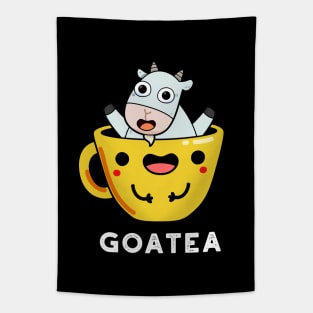 Goatea Cute Goat Tea Pun Tapestry