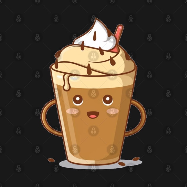 "Elixir of Indulgence: Tempting Affogato Symphony"- Coffee Food Icecream by stickercuffs