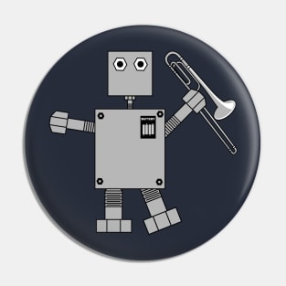 Trombone Robot Pin