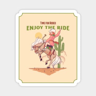 Cowgirl Rodeo Horse Rider Horse Riding Horse Lover Magnet