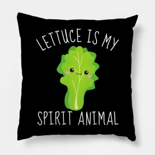 Lettuce: My Crisp and Crunchy Spirit Animal Pillow