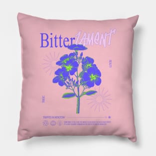 Bitter Lament Sad Sadness Tragic feelings wild flower Pillow