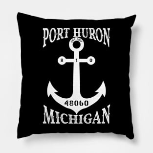 Port Huron Anchor Retro Deco Pillow