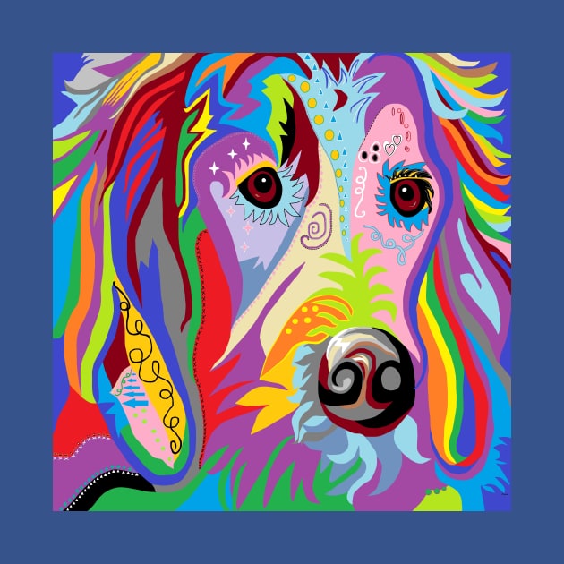 Colorful Retriever by EloiseART