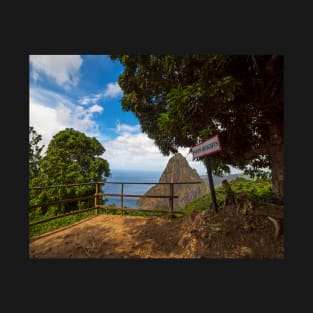 Petit Piton from the Tet Paul Nature Trail Saint Lucia T-Shirt