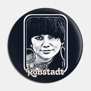 Linda Ronstadt // 70s Style Fan Art Design Pin