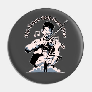 Violinist illustration Pin