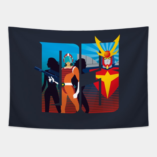 D3 - Daitarn3 Tapestry by Yexart