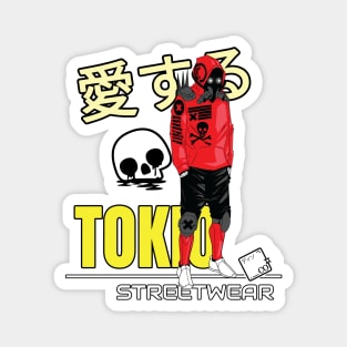 Tokio (Tokyo) Streetwear Fashion Cover Design Magnet