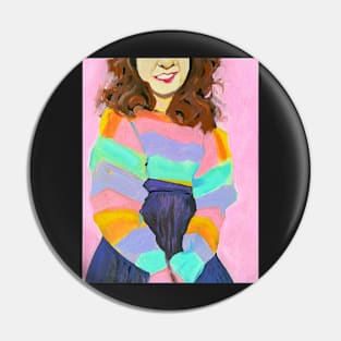 Rainbow Girl Pin