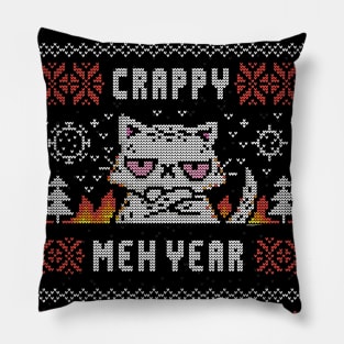 CRAPPY MEH YEAR Pillow