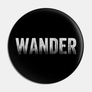 Wander - Double Exposure With Foggy Forest Pin