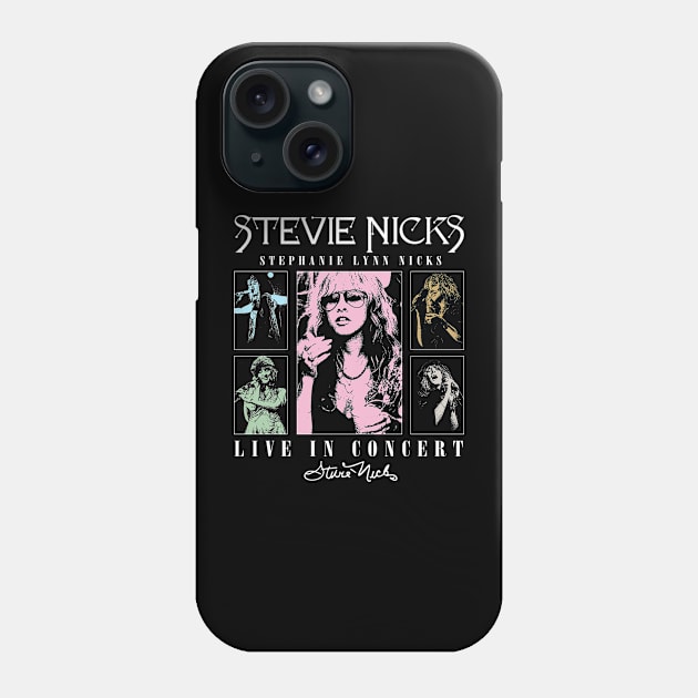 Stevie Nicks Vintage Rock Music 2023 Tour Live in Concert Phone Case by Evergreen Daily