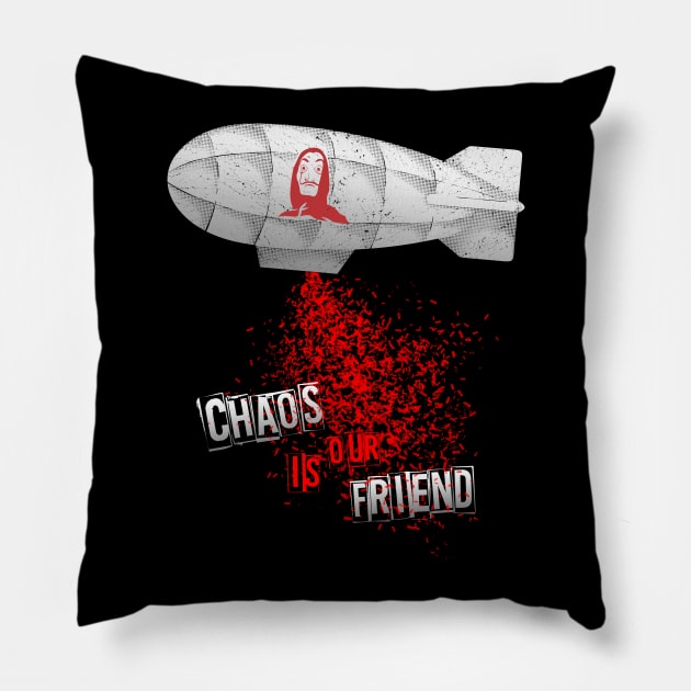 Chaos is our friend Pillow by Glassstaff