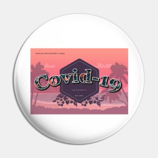 Covid post card Pin