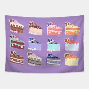 Cake Slice Parade Tapestry