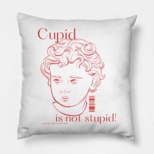 Cupid is not stupid be kind, listen to your heart Pillow