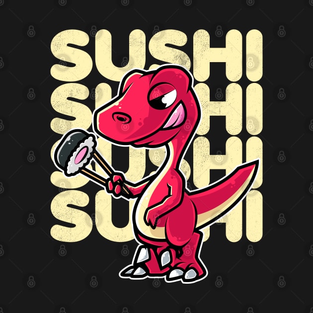 Dinosaur Sushi Nigiri Kawaii Neko Anime Japanese product by theodoros20