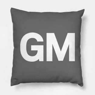 The Bold Logo for a Bright Future: GM Logo Pillow