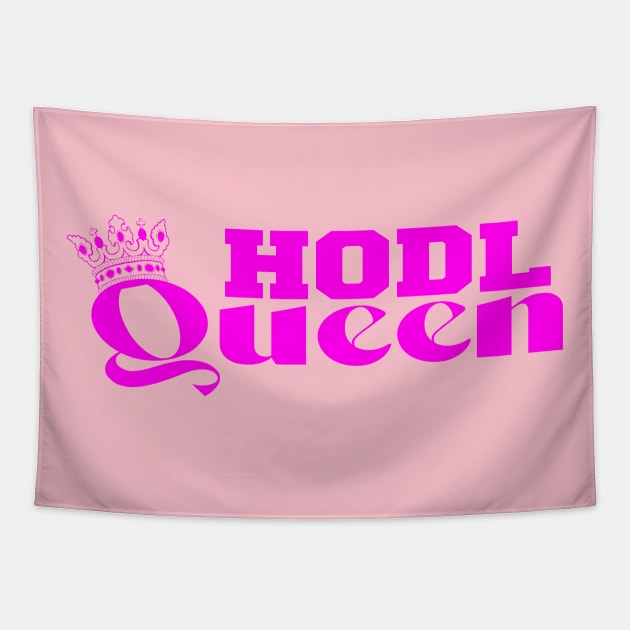 HODL Queen Tapestry by My Tee Style