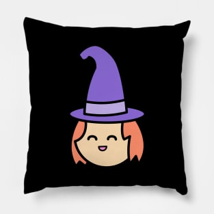 Witch Big Face Costume Funny Halloween Pillow