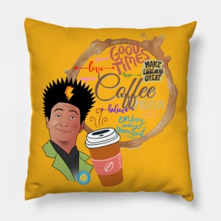 All I Need Is Coffee And Good Vibes Pillow