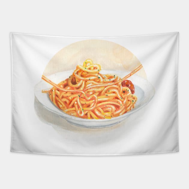 Italian Pasta Tapestry by Brayanamis