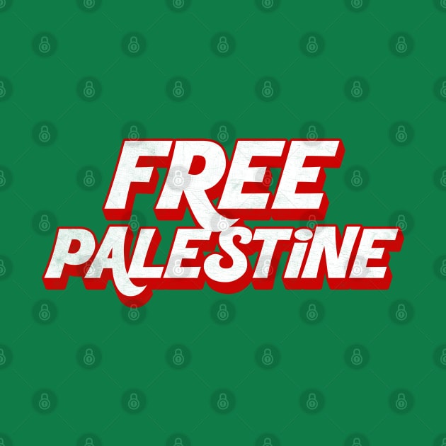 Free Palestine // Retro Style Design by DankFutura