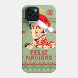 Simon Bolivar Feliz Navidad Phone Case