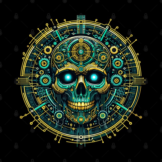 Cybernetic Skull Revelation by SergioArt