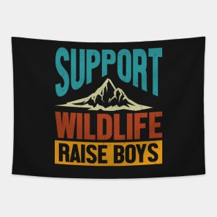 Support Wildlife Raise Boys Tapestry