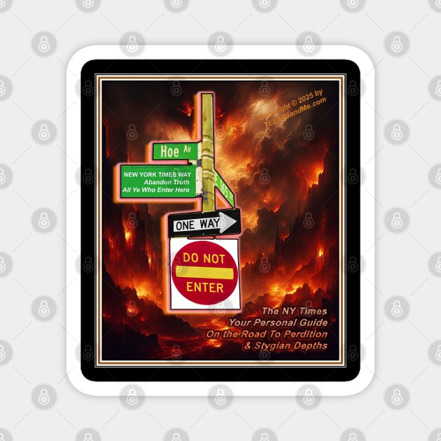 HOE AVENUE (aka New York Times Way) at 165th St in the Bronx, NY Magnet by Erik's Store