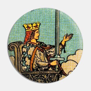 Queen of Swords Tarot Card Rider Waite Pin