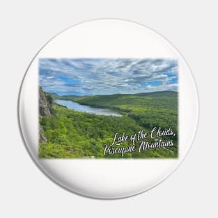 Lake of the Clouds in the Porcupine Mountains Pin