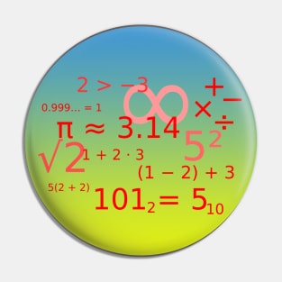 Math lovers Pin