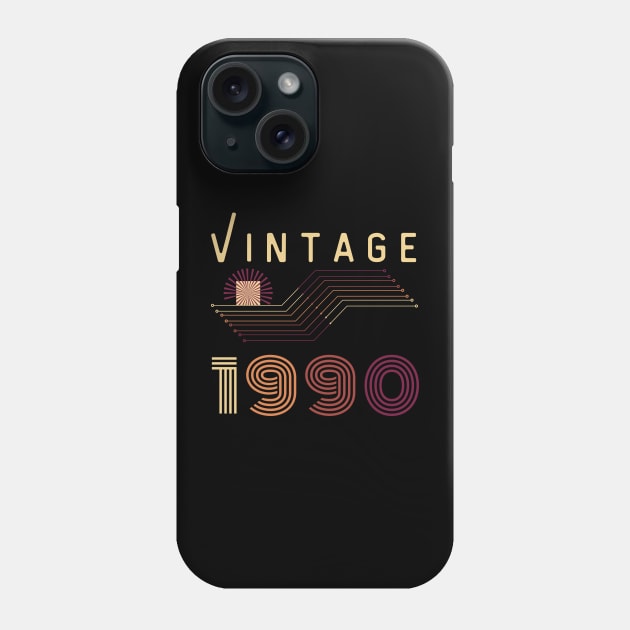 32 Year Old Retro Vintage 1990 Phone Case by Hohohaxi