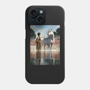 Taming the White Mustang Phone Case