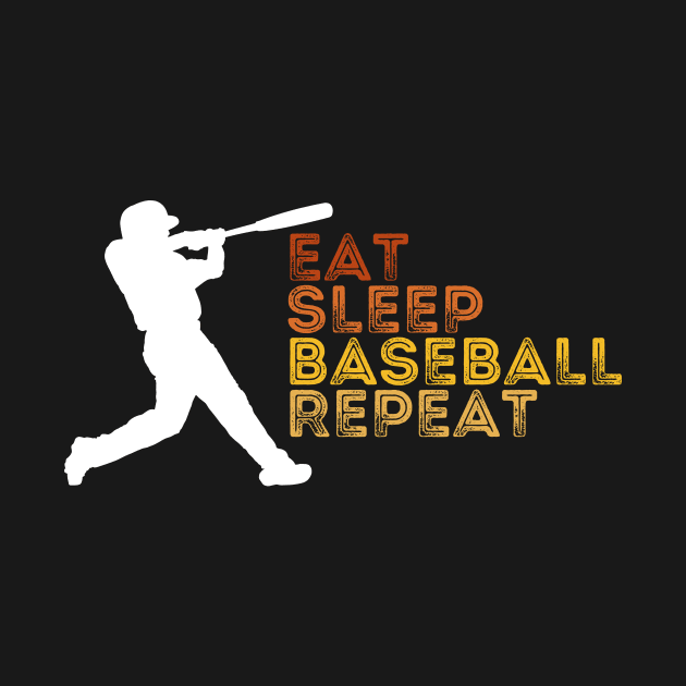 Eat Sleep Baseball Repeat by CoubaCarla