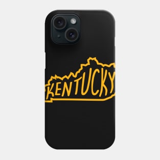 kentucky map Phone Case