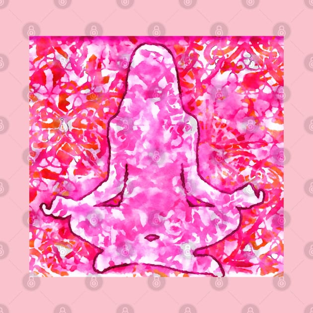 Yoga pose graphic print by BJG Abstract Arts 