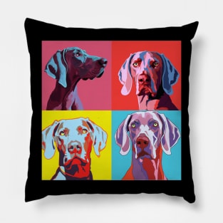 Weimaraner Pop Art - Dog Lover Gifts Pillow