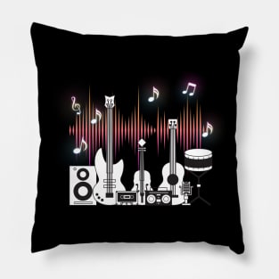 Instrument Band Music Tshirt Pillow