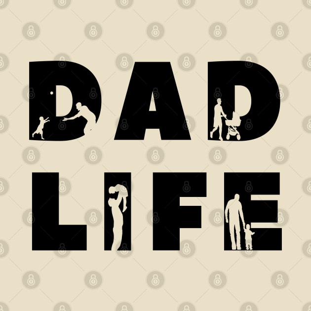 Dad life | Dad Silhouettes | Gift For Dad | Father's Day Gift by Vanglorious Joy