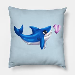 Shark Bites! (Navy) Pillow