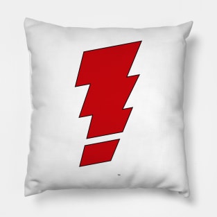 MADMAN Original "Exclamation Bolt" in Red! Pillow