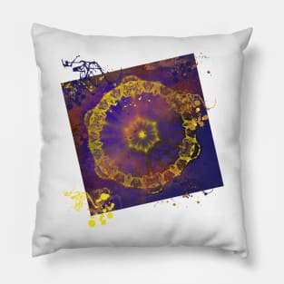 Crystal murky depths abstract Pillow