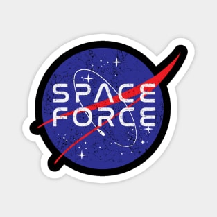 SPACE FORCE NASA distressed logo Magnet