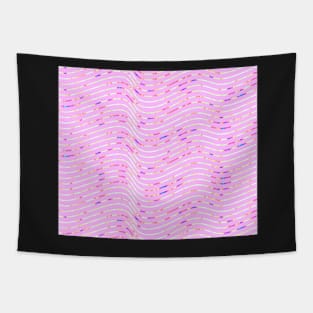 Wave of Ribbons on Pink 7632 Tapestry